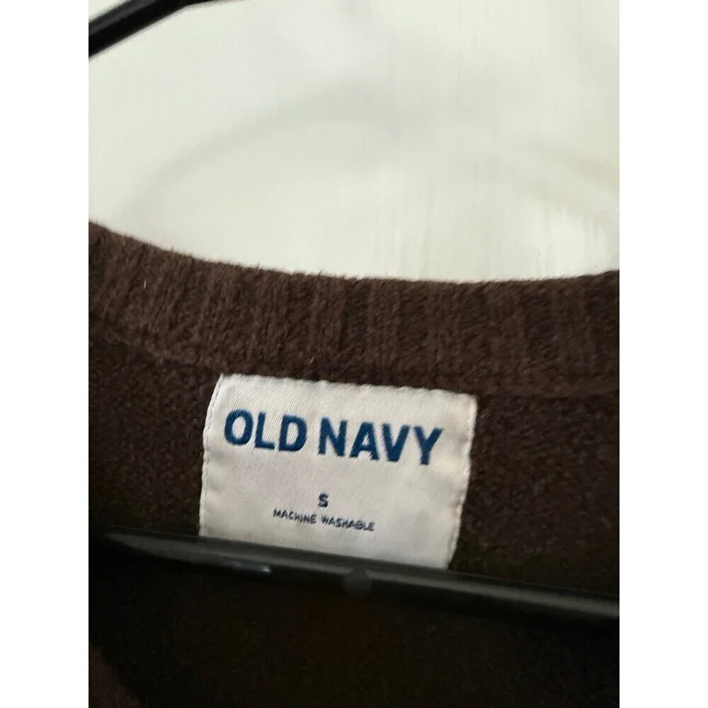 Old Navy men’s size small brown Christmas sweater